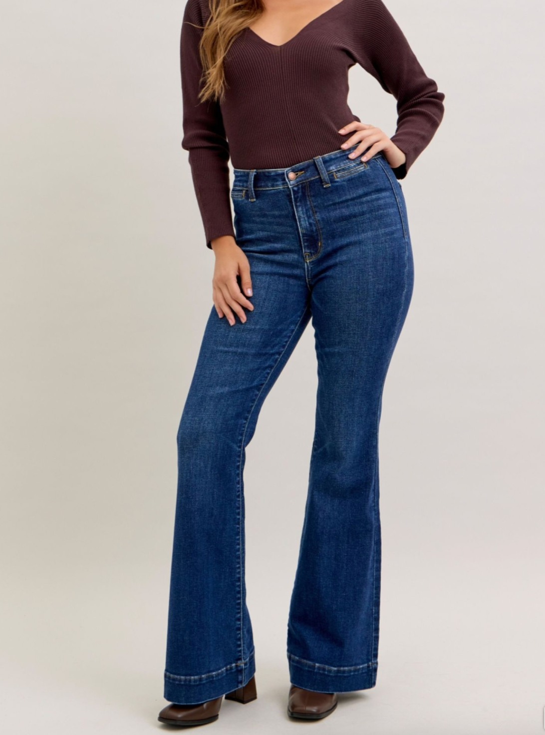 Judy Blue HW Trouser Flare