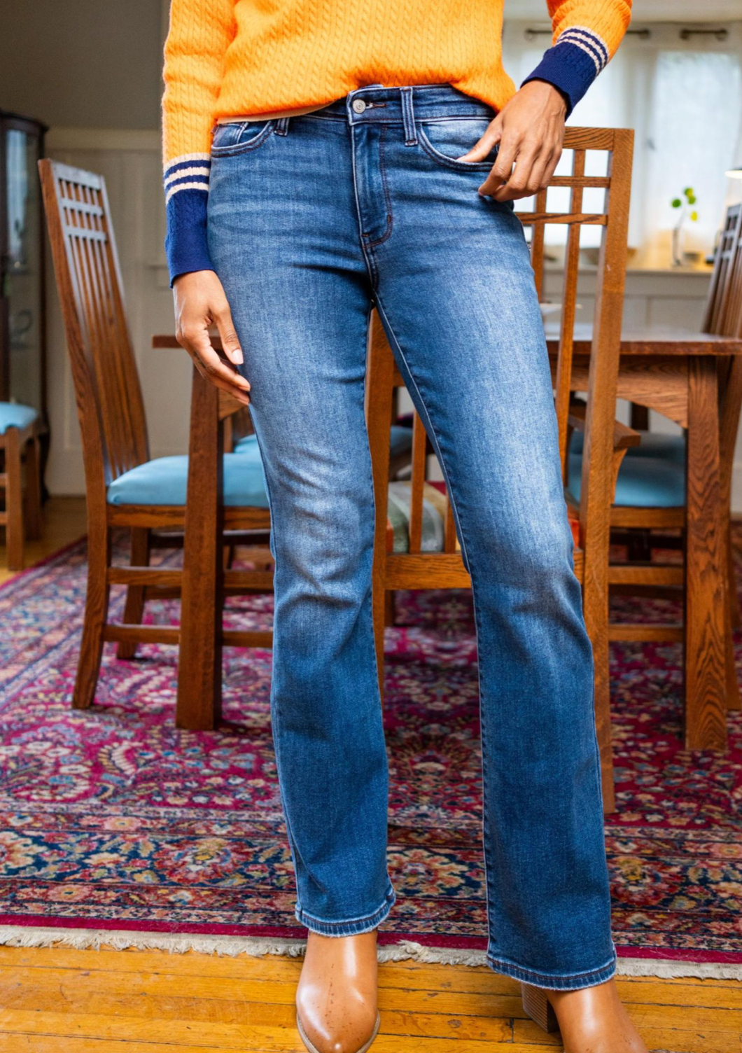 Judy Blue Mid Rise Thermal Bootcut