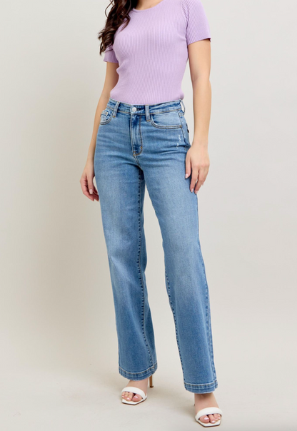 Judy Blue HW Trouser Straight Fit