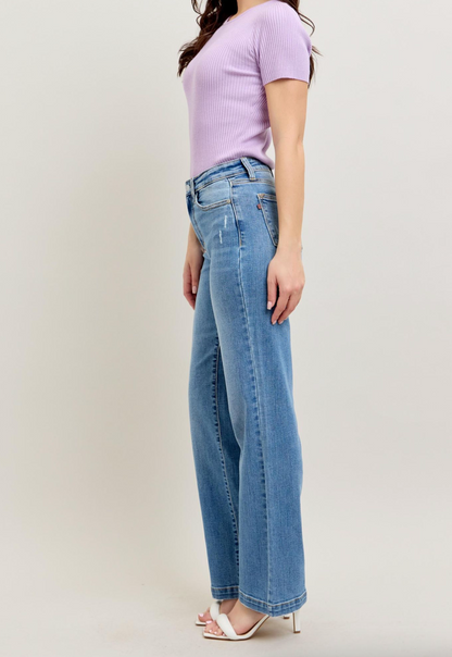 Judy Blue HW Trouser Straight Fit