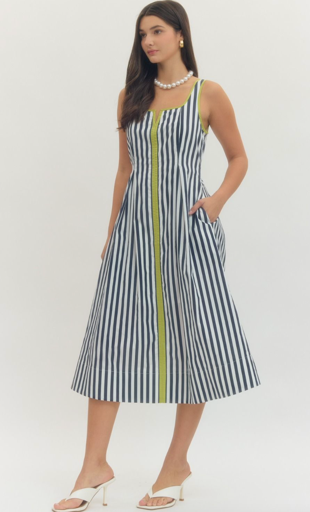 The Amalfi Stripe Midi