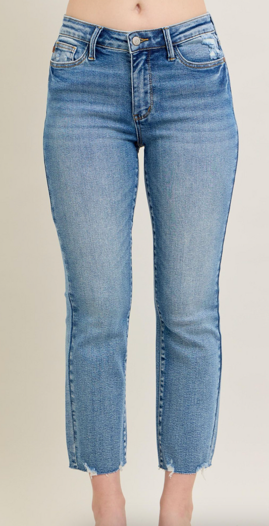 Judy Blue MR Vintage Wash Destroy Hem