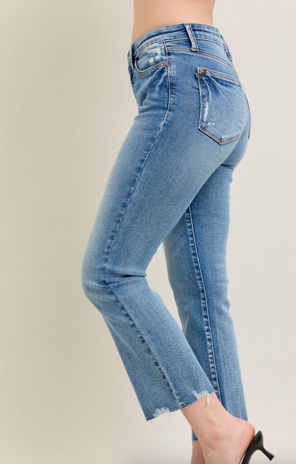 Judy Blue MR Vintage Wash Destroy Hem