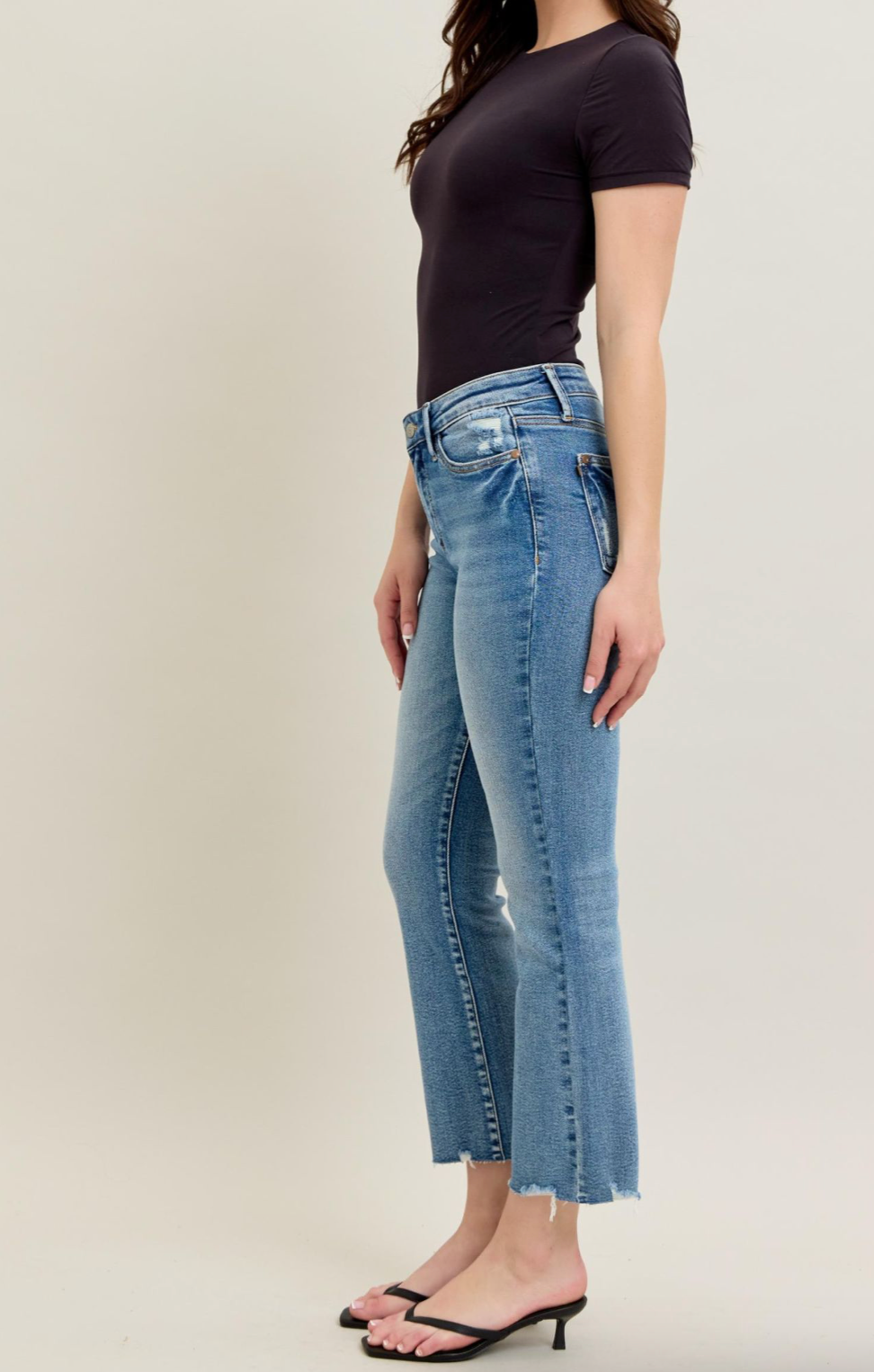 Judy Blue MR Vintage Wash Destroy Hem