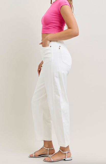 Judy Blue HW Barrel Rigid Magic White