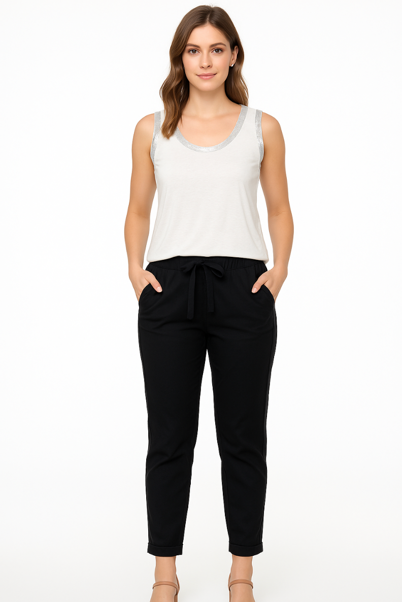 Silver Foiled Tank Top