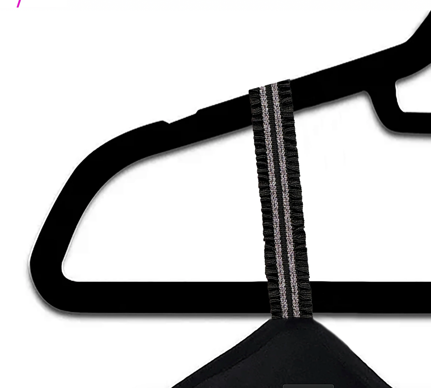 Black Ruffle Strap-Its Bra