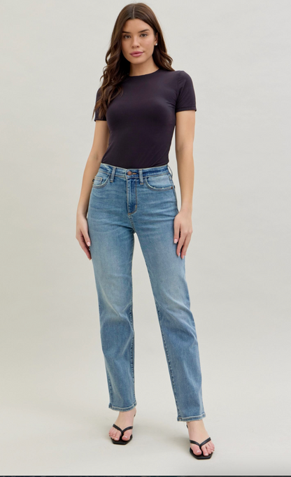 Judy Blue LT High Waist Straight Fit