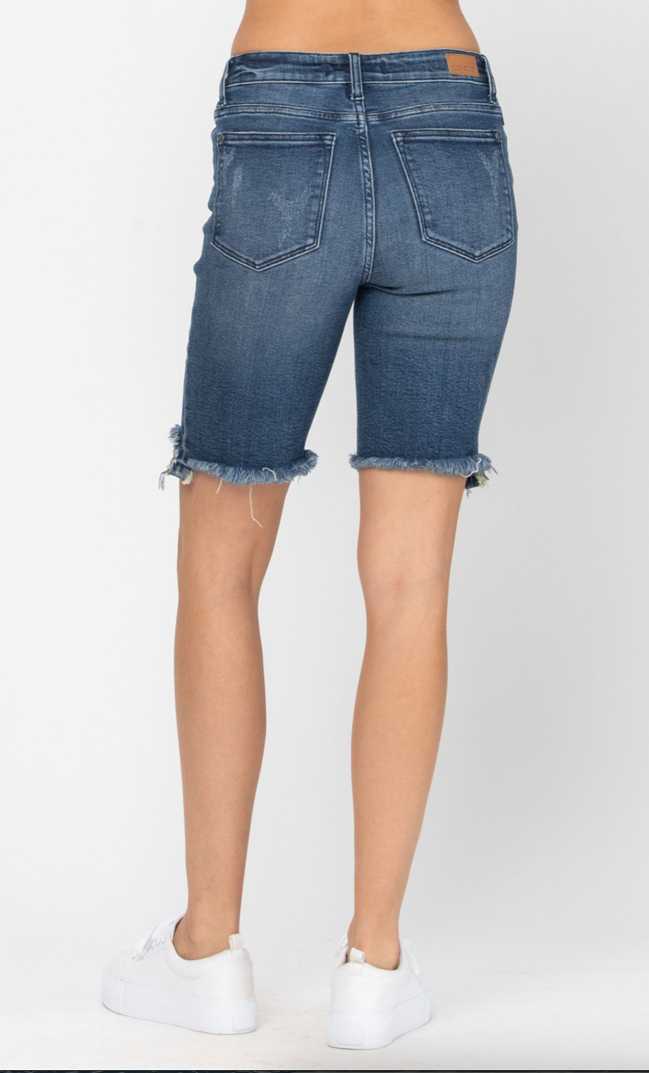 Judy Blue High Rise Cut Off Bermuda Shorts