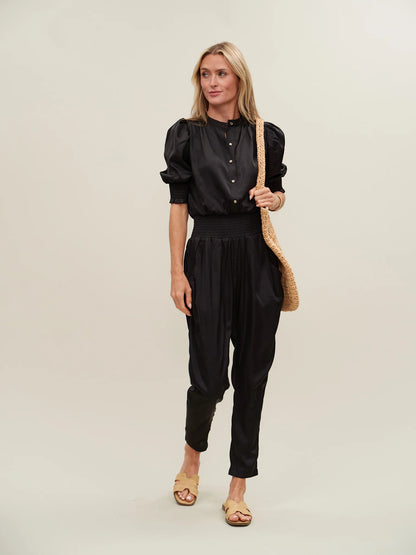 SATIN JUMPSUIT | RAVEN