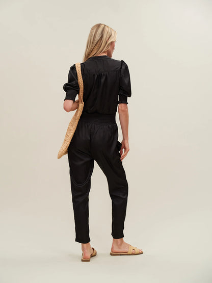 SATIN JUMPSUIT | RAVEN
