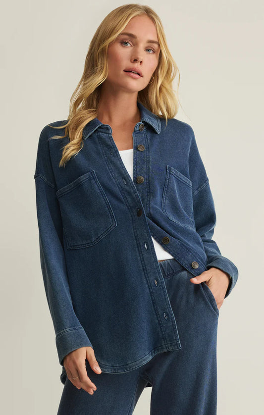 ALL DAY KNIT DENIM JACKET