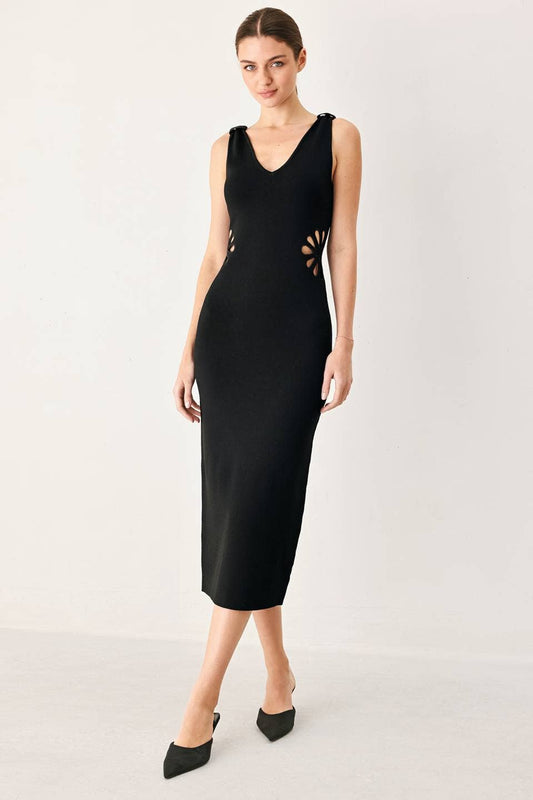 sweater knit midi dress
