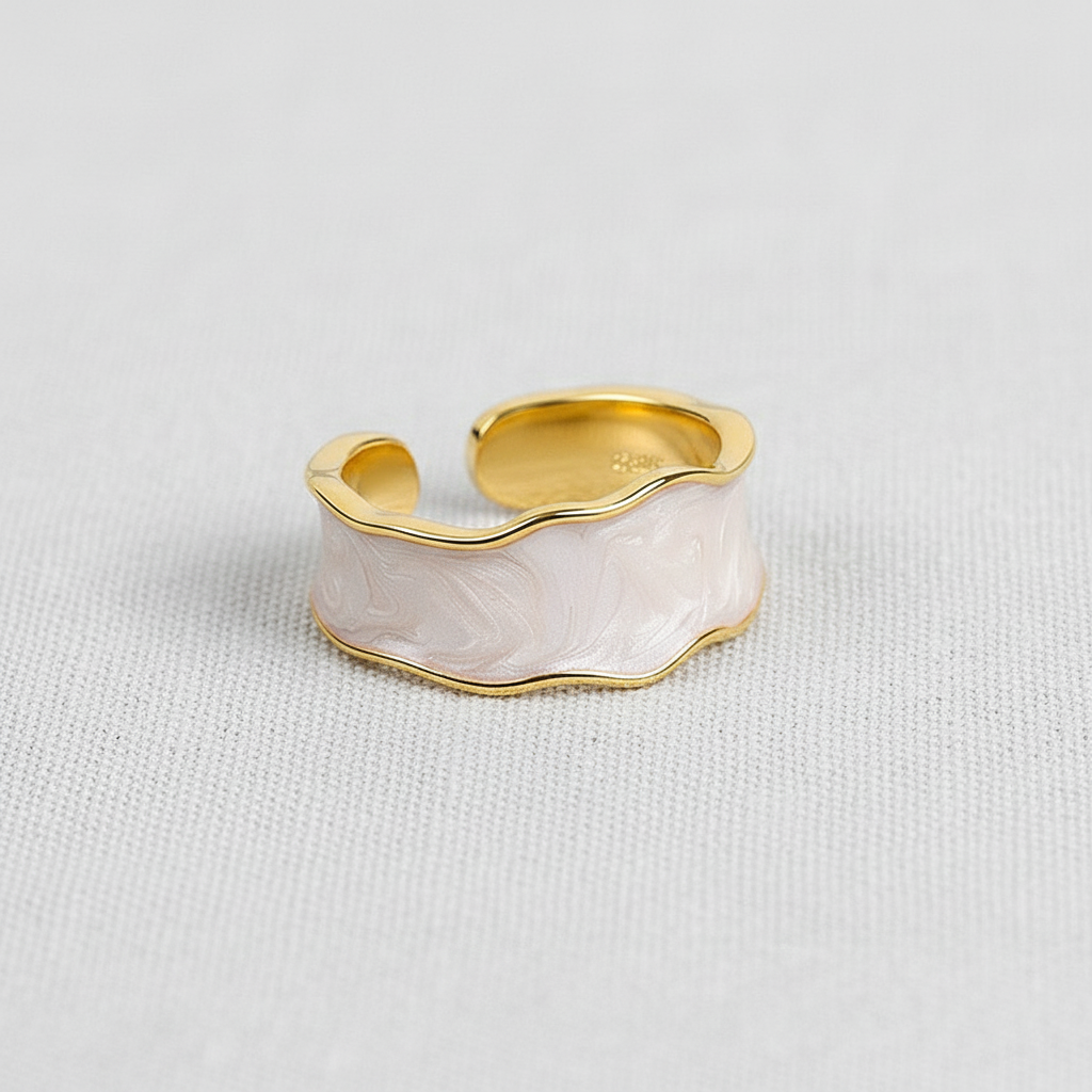 Enamel Drop Adjustable Ring