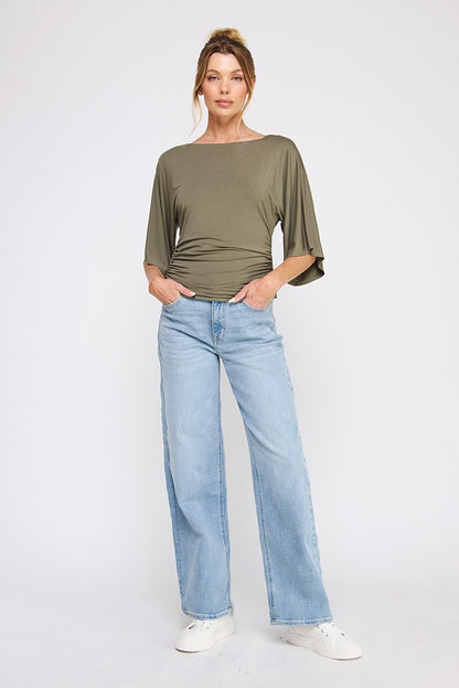 The Olive Drape Top