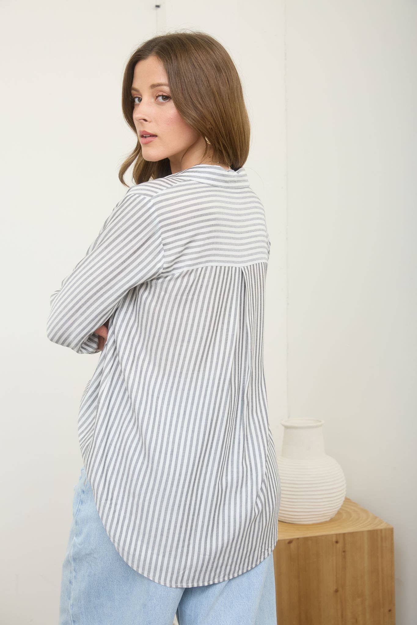 STRIPE BUTTON DOWN