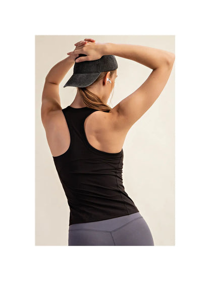 Butter Sleeveless Racer Back Tank Top