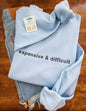 Expensive & Difficult Embroidered Sweatshirt