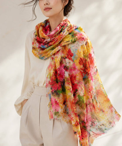 Abstract Bloom Garden Modal Art Scarf