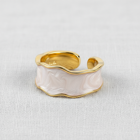 Enamel Drop Adjustable Ring