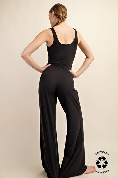 Recycled Butter Wide Leg Jumpsuit