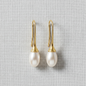 Vintage Pearl Teardrop Earrings
