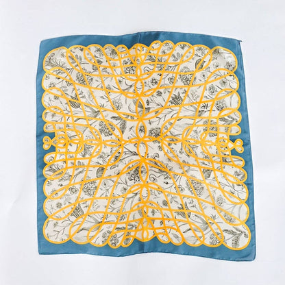 Doris Geometric Floral Square Scarf