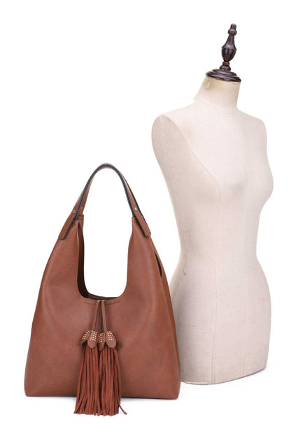 Kai Three compartments Hobo with Tassel