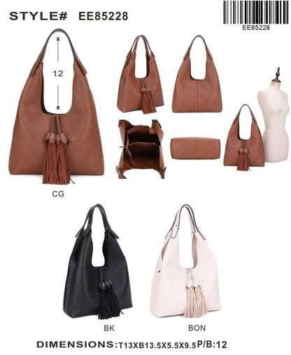 Kai Three compartments Hobo with Tassel