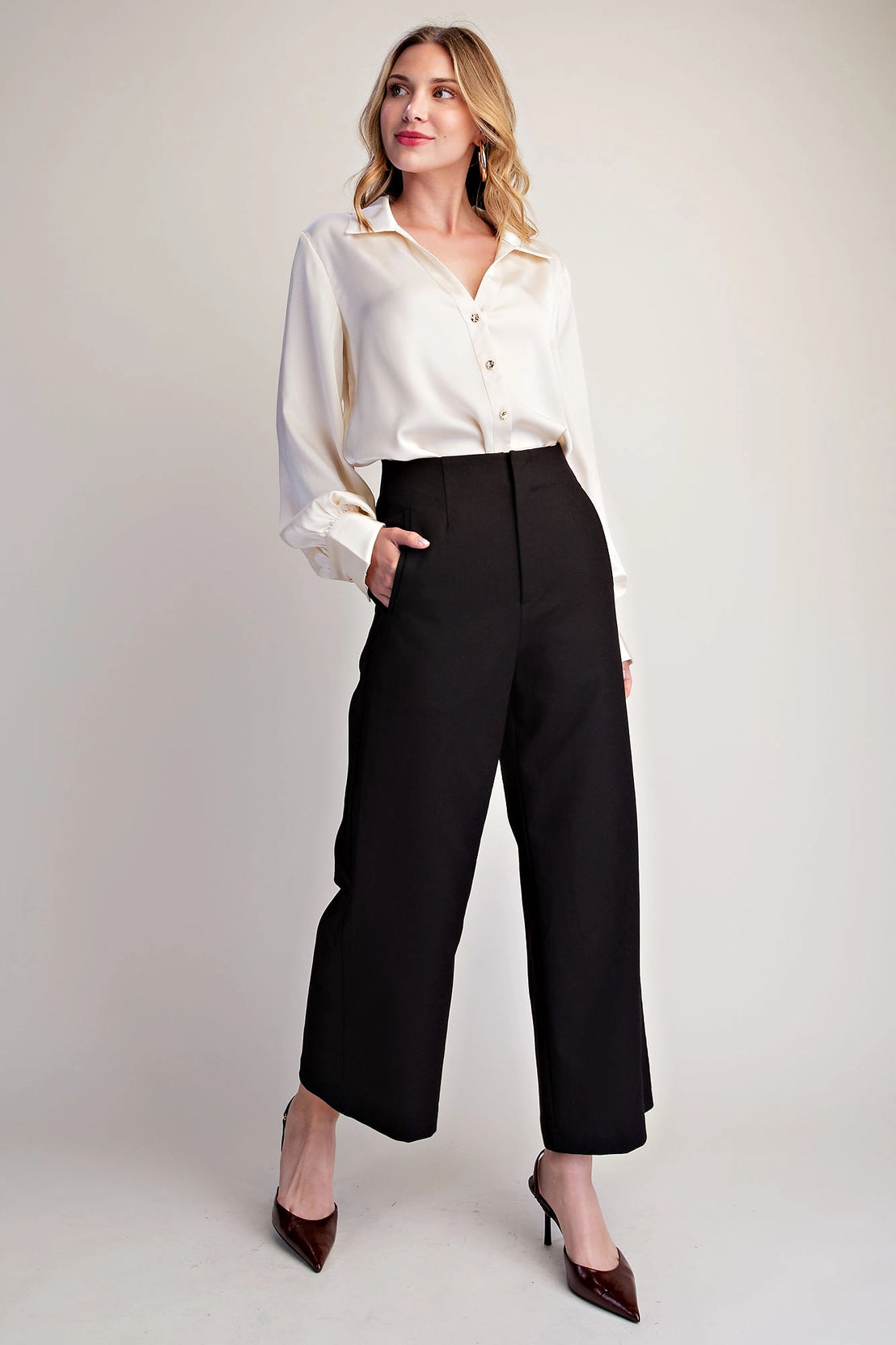 High Waist Wide Pants