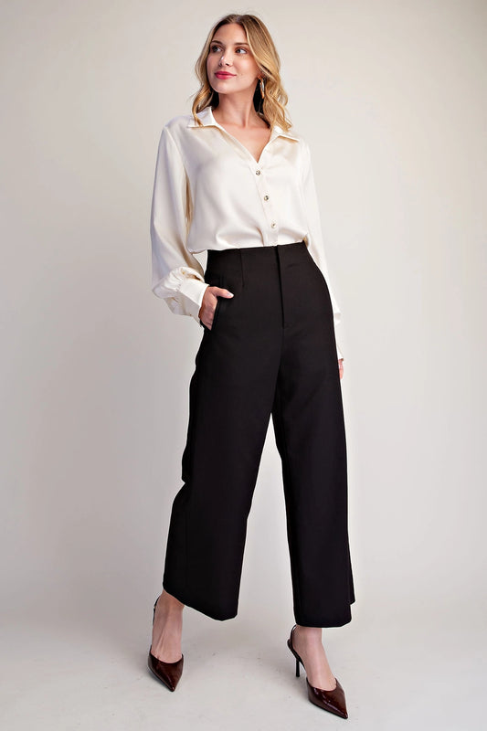 High Waist Wide Pants