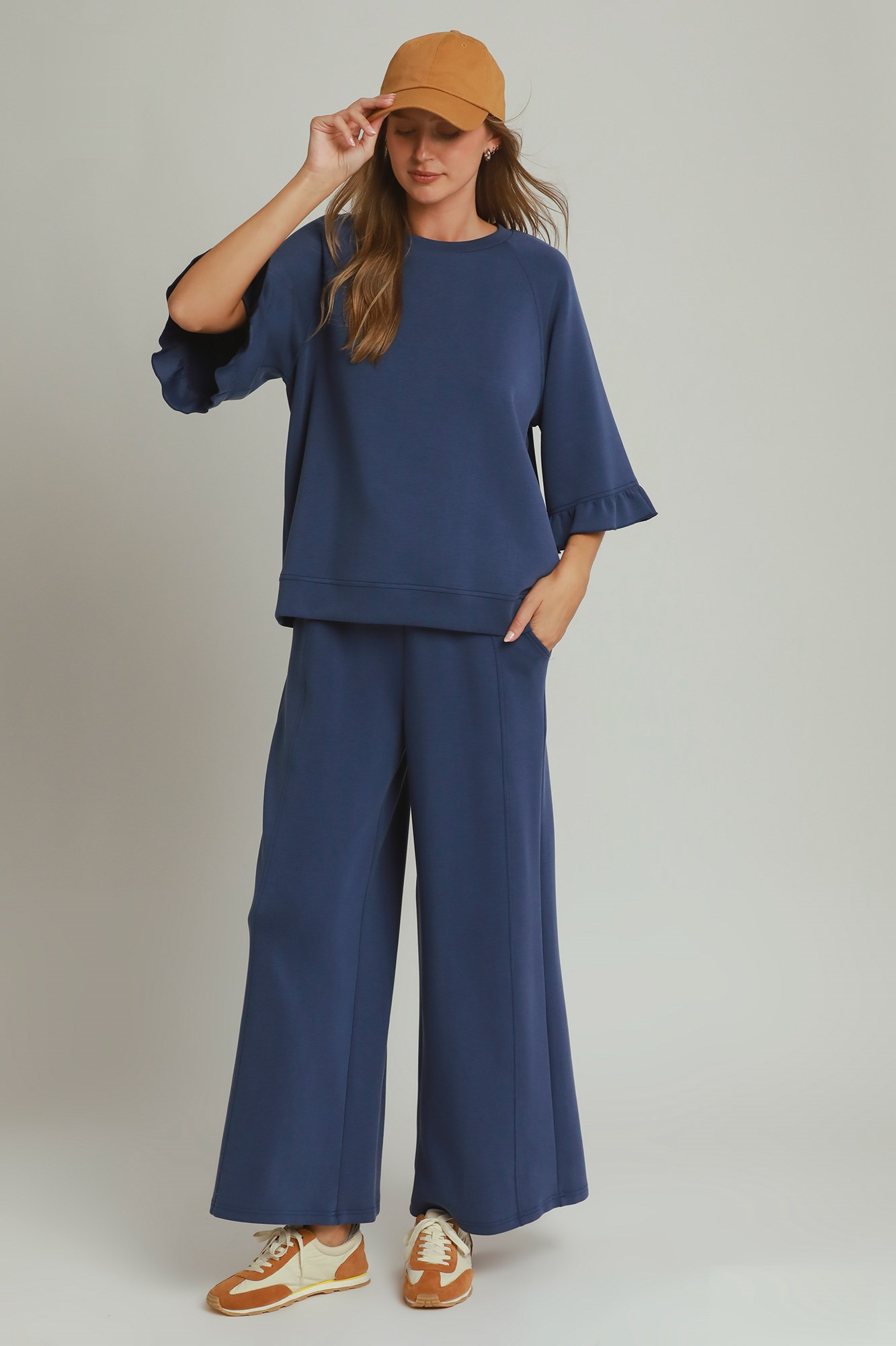 SPACEKNIT 3/4 Raglan Sleeve Top