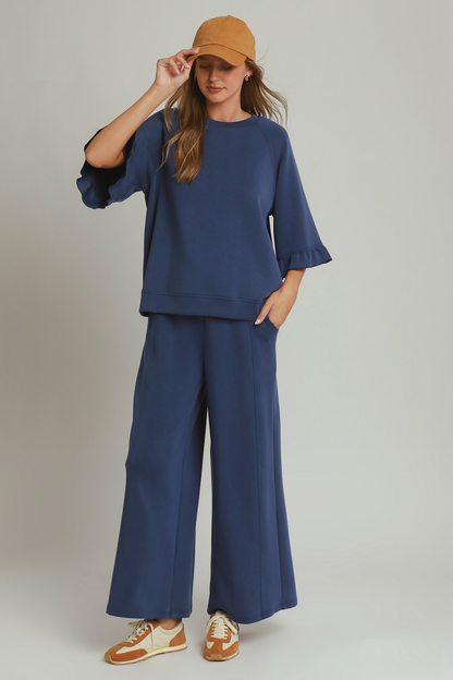 SPACEKNIT 3/4 Raglan Sleeve Top