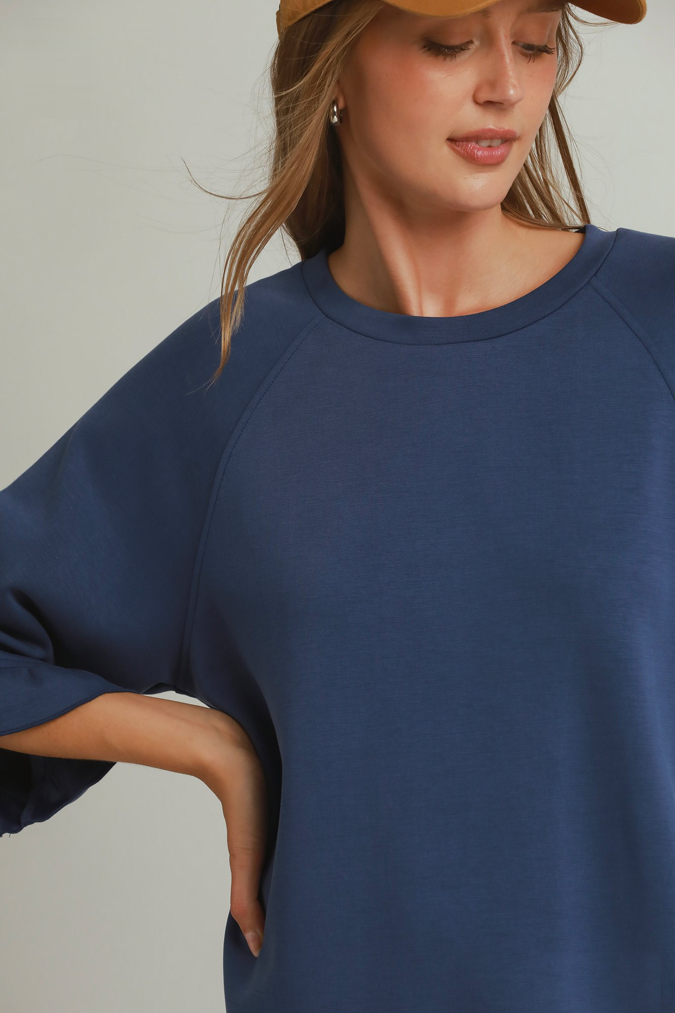 SPACEKNIT 3/4 Raglan Sleeve Top