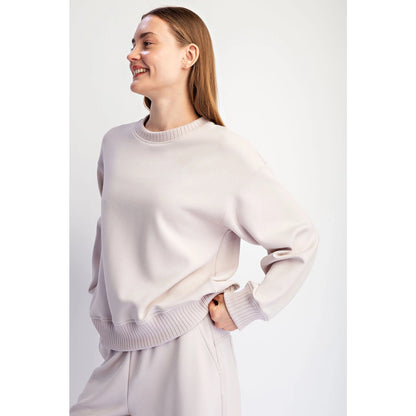 Modal Scuba Luxe Crew Neck Top