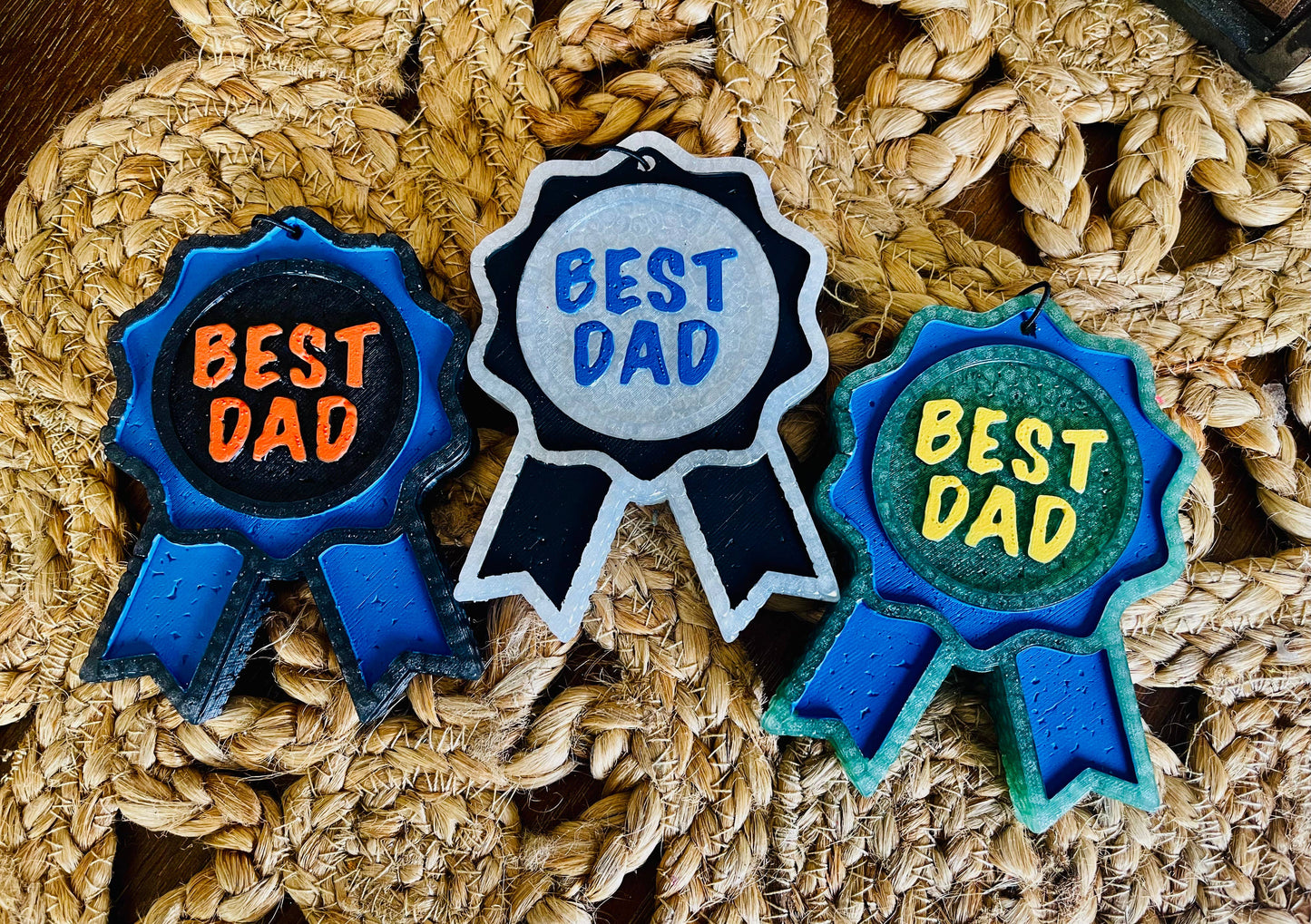 Best Dad Ribbon Car Freshie 