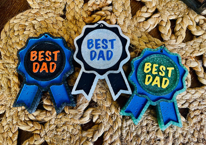 Best Dad Ribbon Car Freshie 