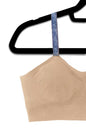 Vintage Denim attached to our nude bra Strap-Its