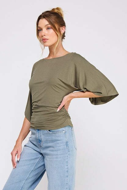 The Olive Drape Top