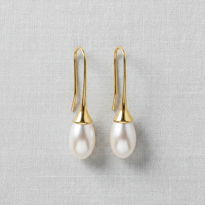 Vintage Pearl Teardrop Earrings