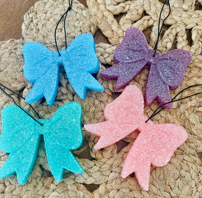 Glitter Bow Car Freshie 