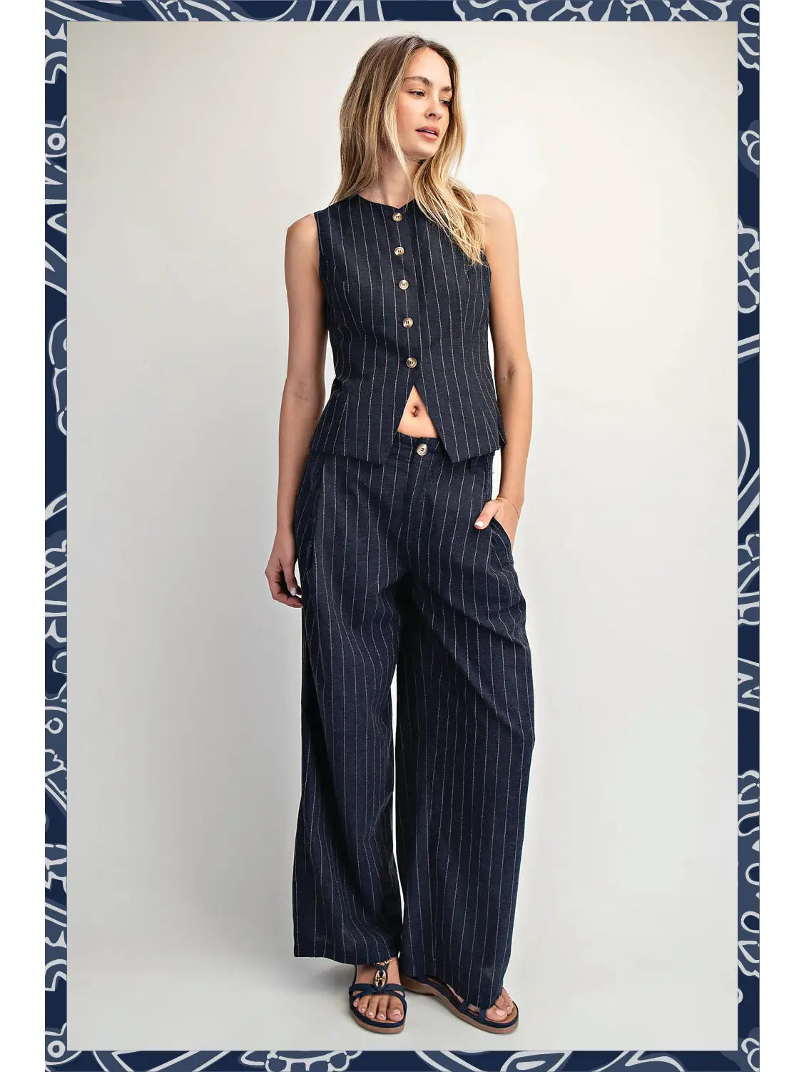Pinstripe Waistcoat / Vest