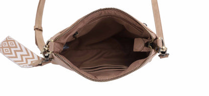 Lana Crossbody Bag With Chevron Strap
