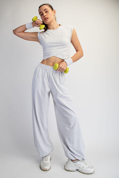Cotton Lycra Crossover Set