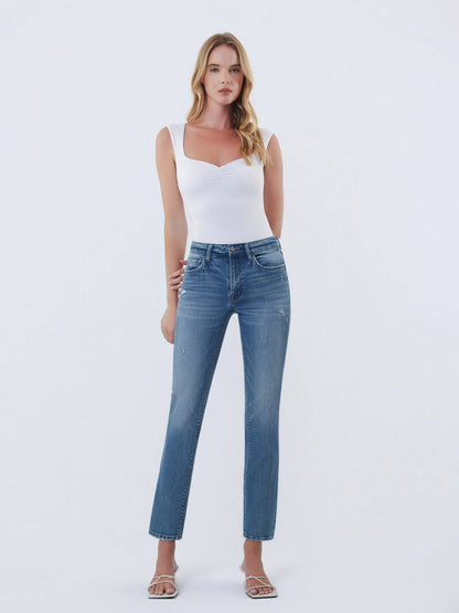 MIDRISE ANKLE SLIM STRAIGHT