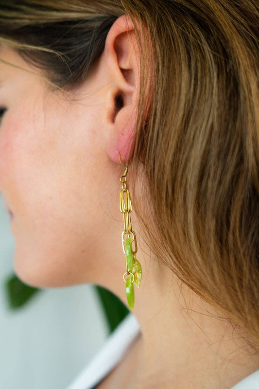 Ivy Earrings- Fern