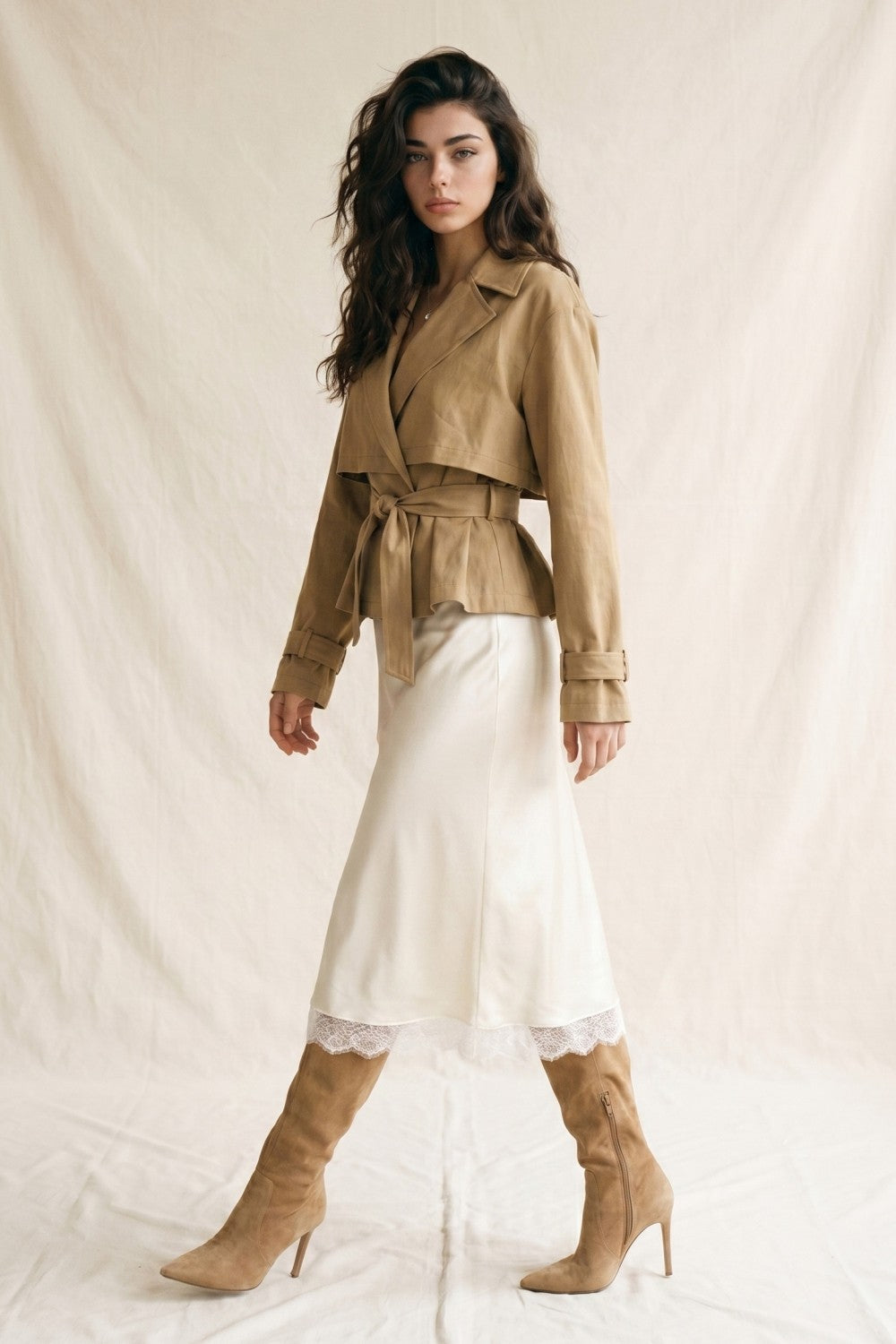 Flowy Trench Woven Jacket