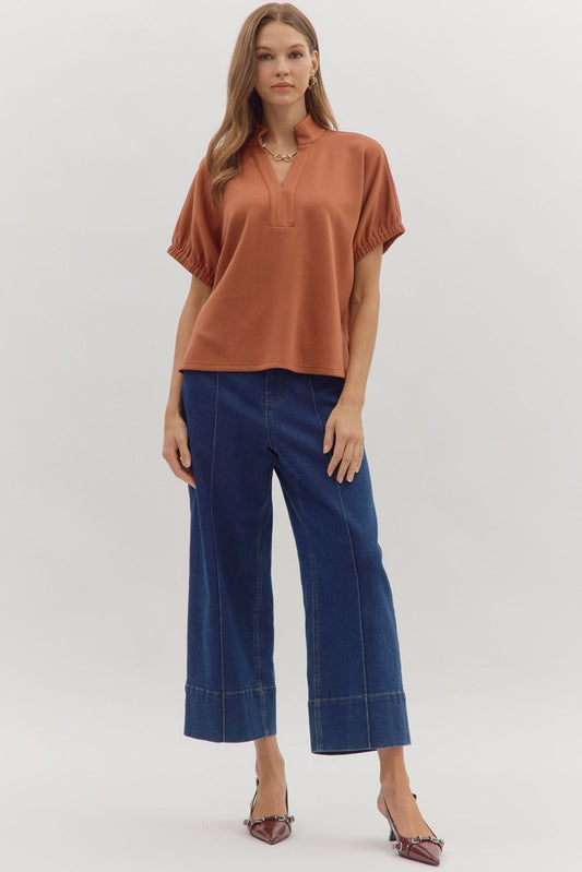 Terracotta Breeze Blouse
