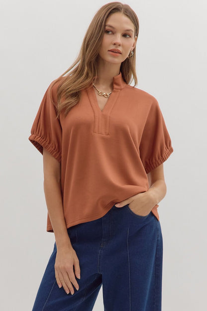 Terracotta Breeze Blouse