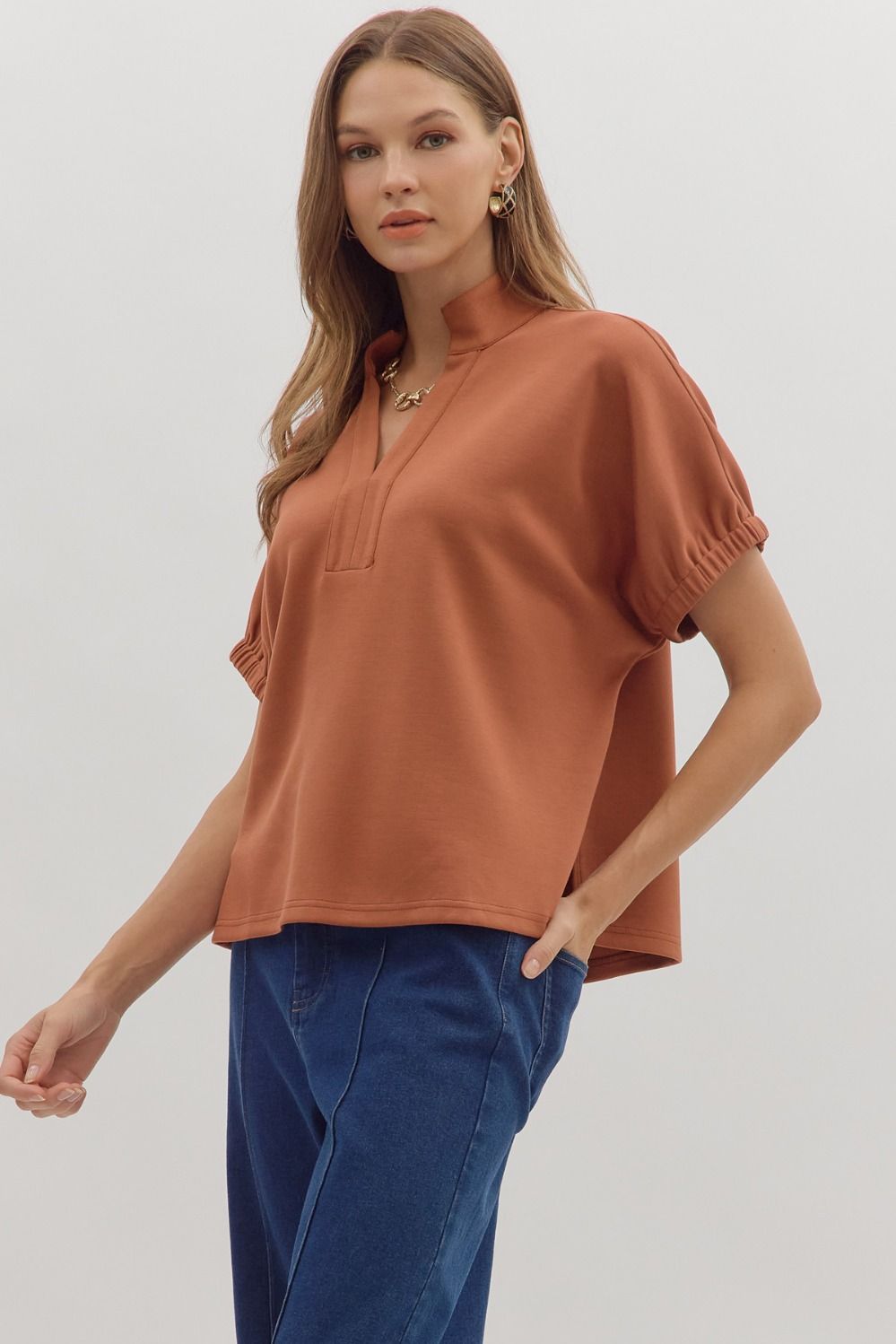 Terracotta Breeze Blouse